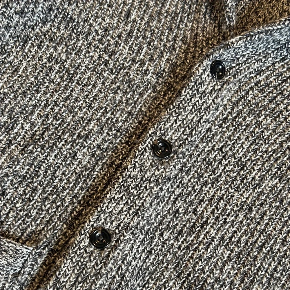 Abercrombie & Fitch Marled Knit Shawl Collar Button Cardigan Size M - Picture 5 of 8